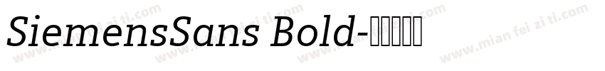 SiemensSans Bold字体转换
